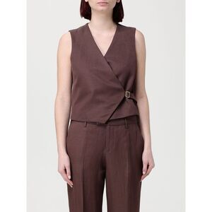 Pt01 Waistcoat Woman Brown